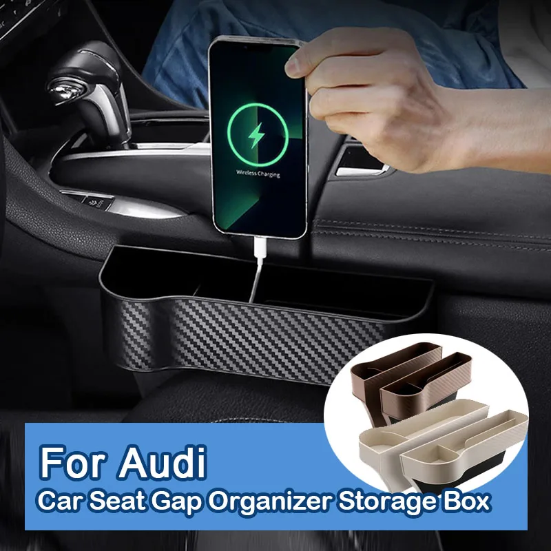 

Car Seat Gap Organizer Multifunction Console Crevice Storage Box For Audi A6 C8 S6 RS6 A3 8Y S3 RS3 A8 S8 RS8 D5 A7 S7 Q7 SQ7 4K