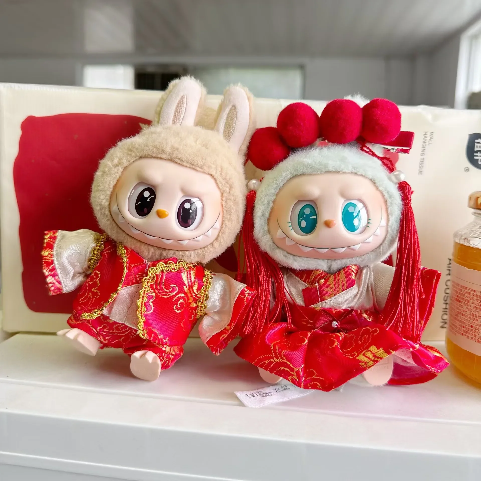 15 センチメートルラブブアイドル人形服美しい着物新年クリスマスアクセサリー韓国 Kpop Exo 服パーカーぬいぐるみ人形の服
