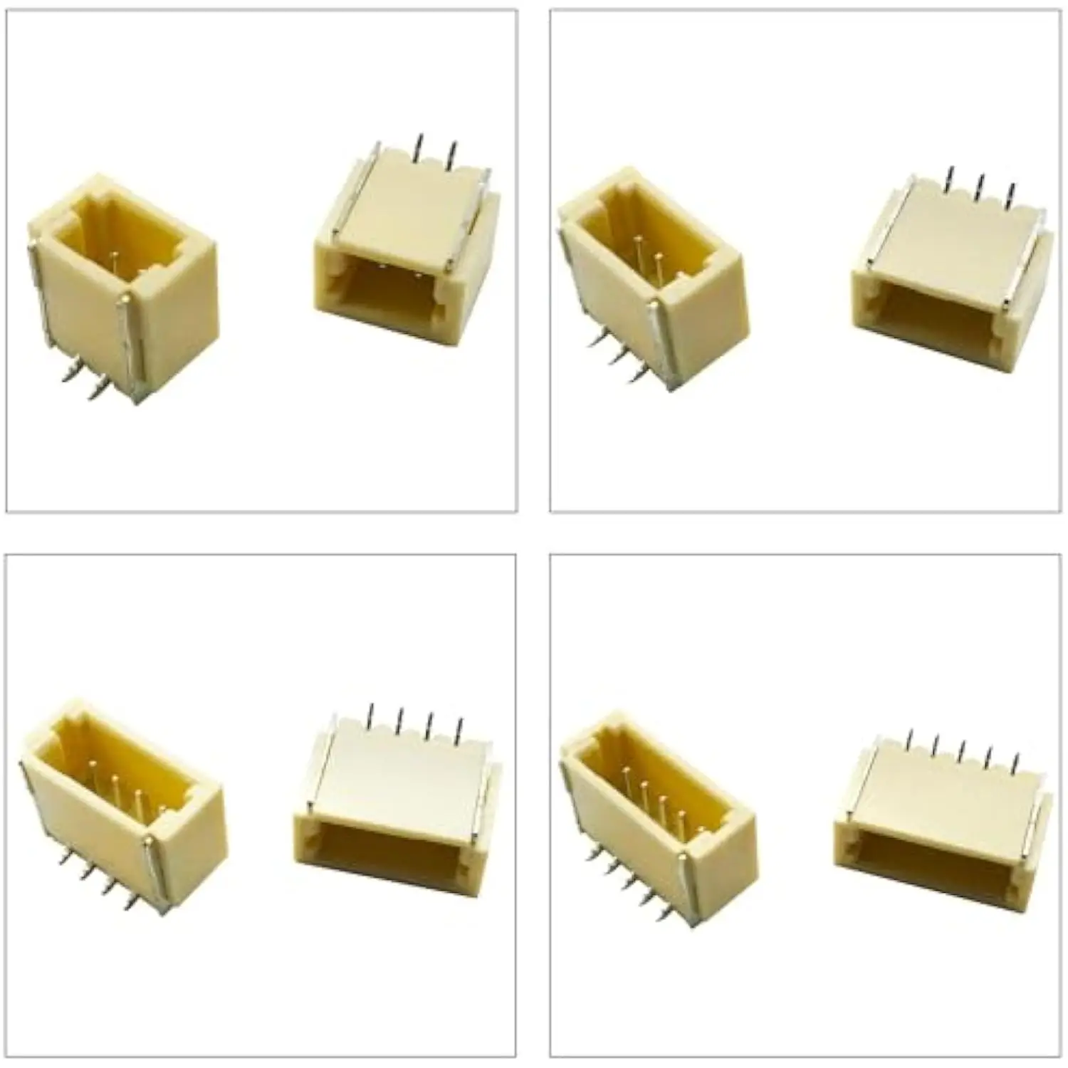 

1mm JST SH1.0 SMT Header – Vertical Top Type Surface Mount 2-12 Pin Connectors for Electronics