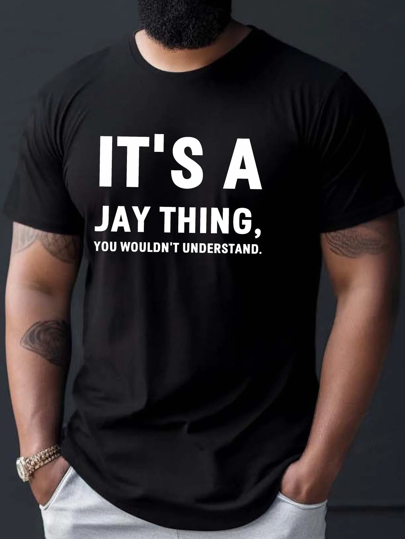 

Men'S Summer Casual All-Match T-shirt - IT's A JAY THING YOU WOULD NOT UNDERSTAND - Comfy T-shirt as a gift