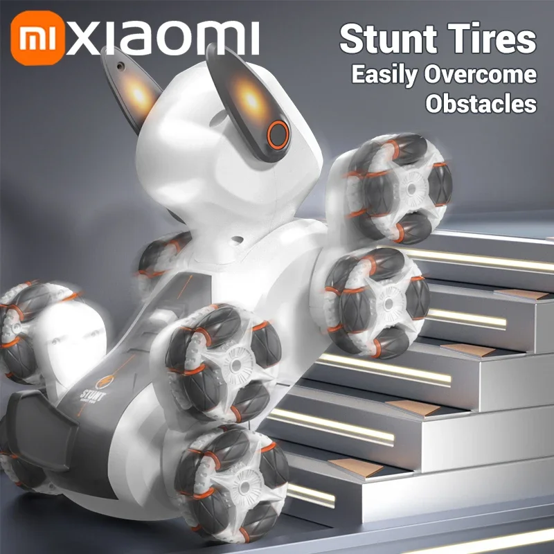 Xiaomi Border Otto Ruote Acrobazia Intelligente Cane Meccanico Rilevamento Gesto Macchina di Controllo Remoto Cane Giocattolo Elettrico per Bambini