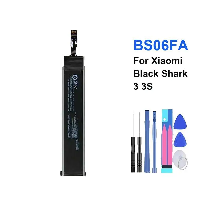 

Mobile Phone Battery 2360mAh for Xiaomi BS06FA Bateria for Xiaomi Black Shark 3 3S BSO6FA High Capacity Batteries + Free Tools