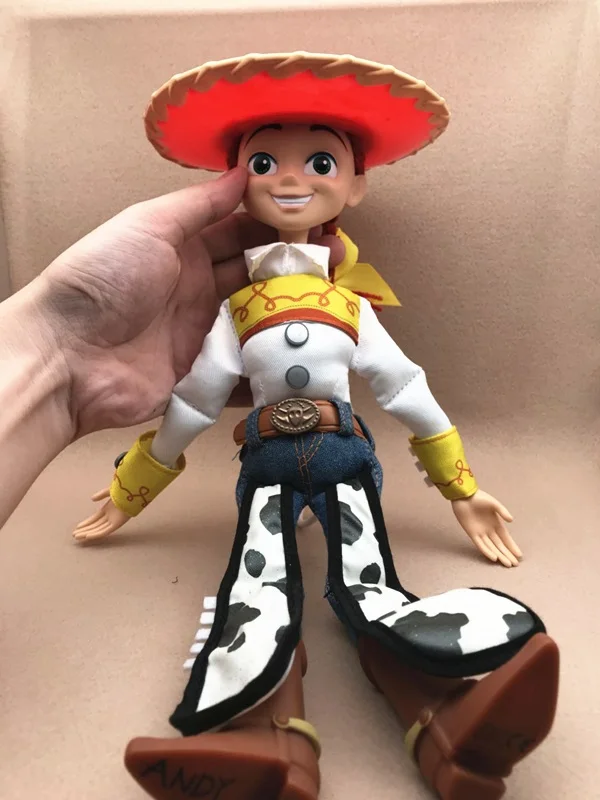 40cm Anime Toy Story 2 Woody Jessie Action Figure Toys Talking Woody Sing Soft Decoration Birthday Children Gifts Drop Shipping