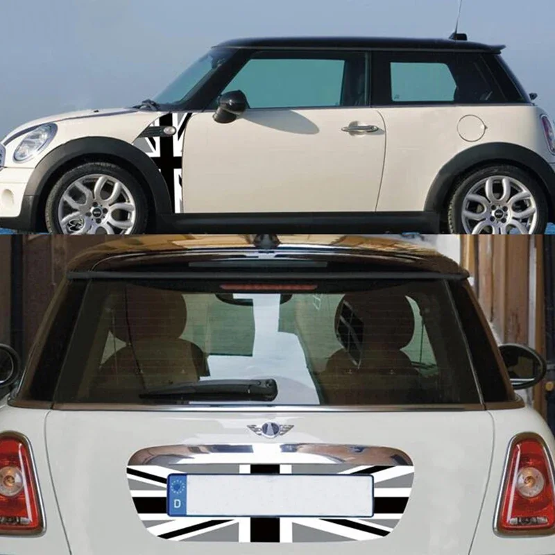 3pcs/set Car fender Side Scuttles Trim Decor Decal Sticker License Plate Sticker For Mini Cooper R56 Car-Styling Accessories