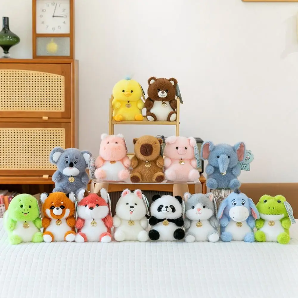 

Funny 17cm Desk Companion Doll Soft Soothe Learning Plush Companion Doll Cartoon Animal Plush Toy for Kids Gift