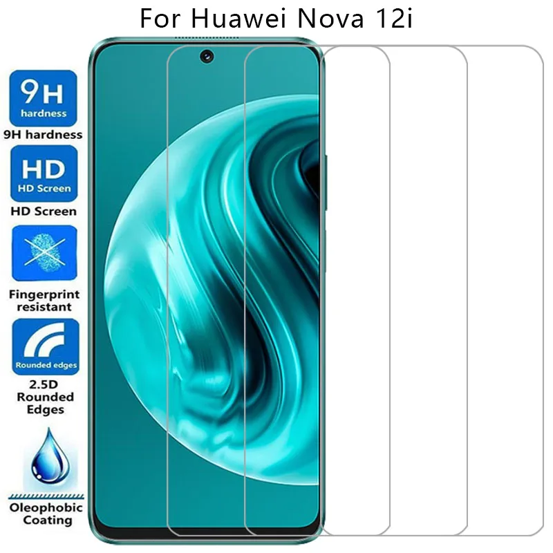 tempered glass for huawei nova 12i phone case on nova12i 12 i i12 back cover 360 huawey huwei hawei huawe huawi hauwei huwaei