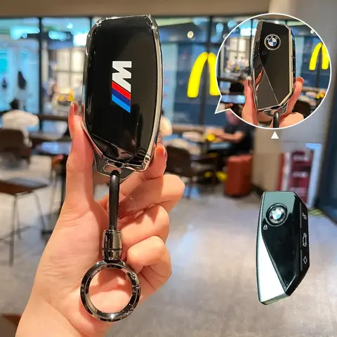 BMW X1 U11 X7 G81 M3 X5 G05 LCI I7 IX XM 시리즈 7 740Li U06 2023 2024 자동차 액세서리 용 고품질 자동차 키 커버 케이스 셸