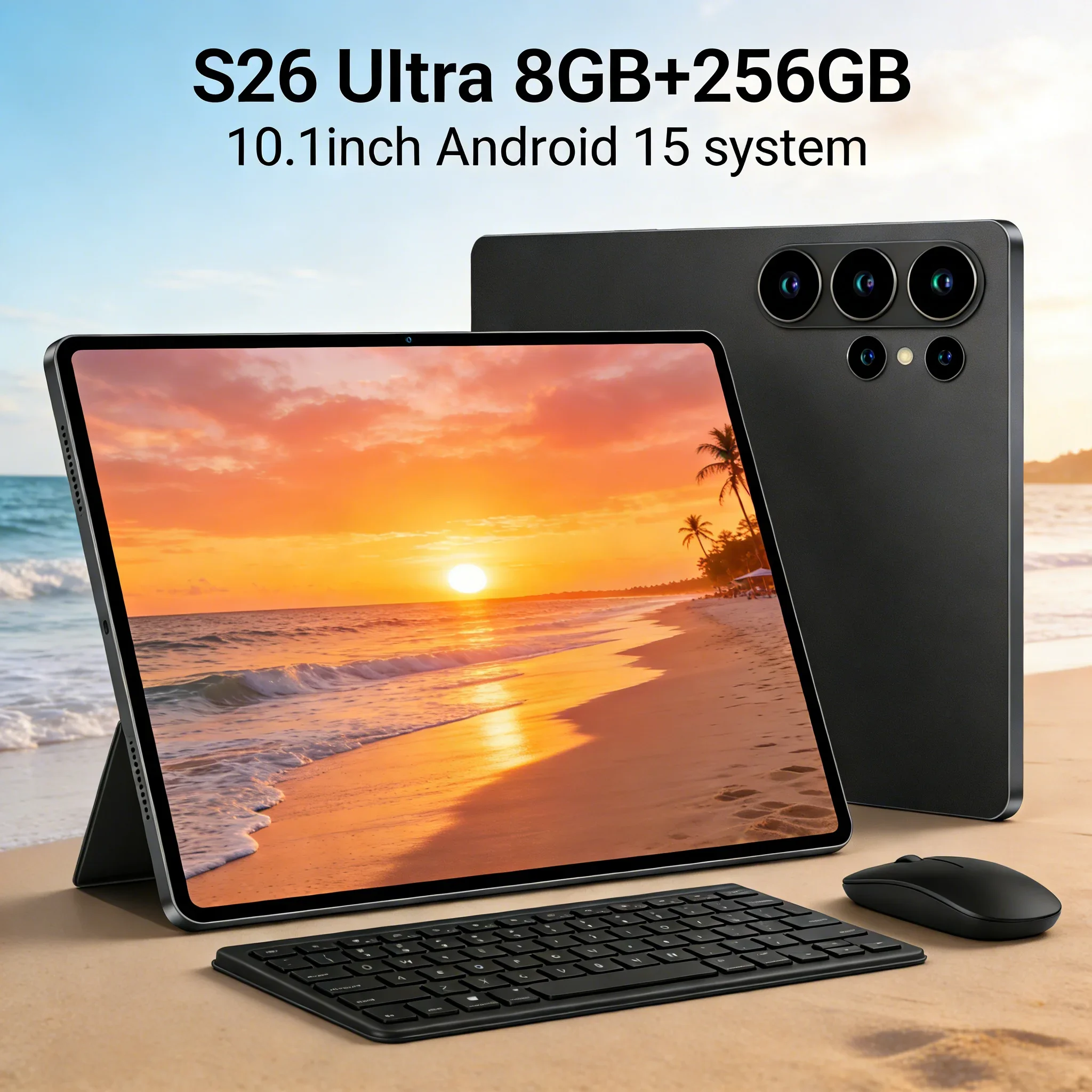 

8GB RAM+256GB ROM Android 15 Tablet, 4000mAh Battery, HD Camera, Fast & Smooth Operation