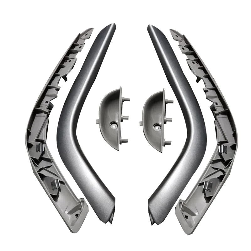 3Pcs Front Door Handle Cover Plate Trim Strip Brackets +Inner Door Bowl For Peugeot 408 1.6I 2.0I 9345AA 9345AG