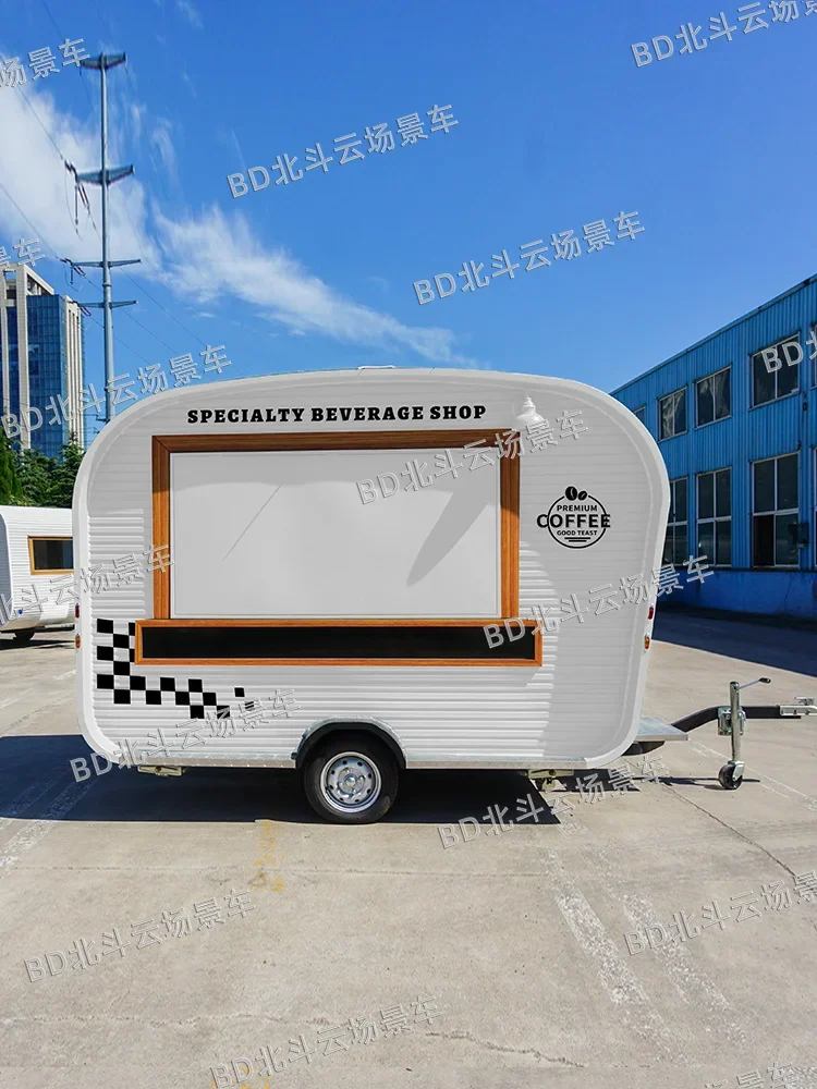 Camp Food Truck Commercial Mobile Coffee Truck Light Meals Food Snack Bus Multifunctional Food