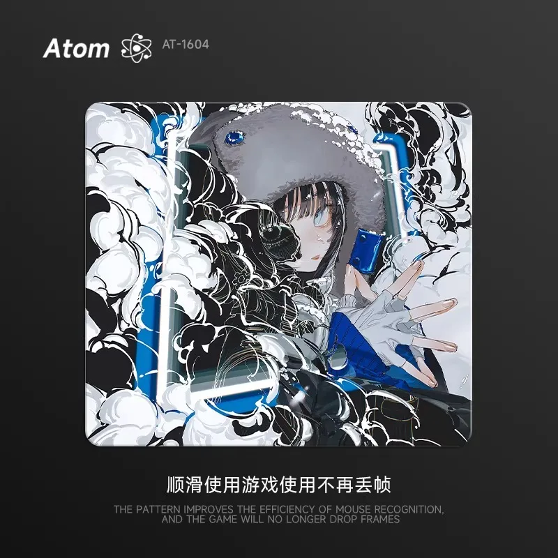 

Коврики для мыши из закаленного стекла ATOM: индивидуальный дизайн, эргономичность, игровые коврики для FPS-игр, офисные коврики для стола, аксессуары для клавиатуры