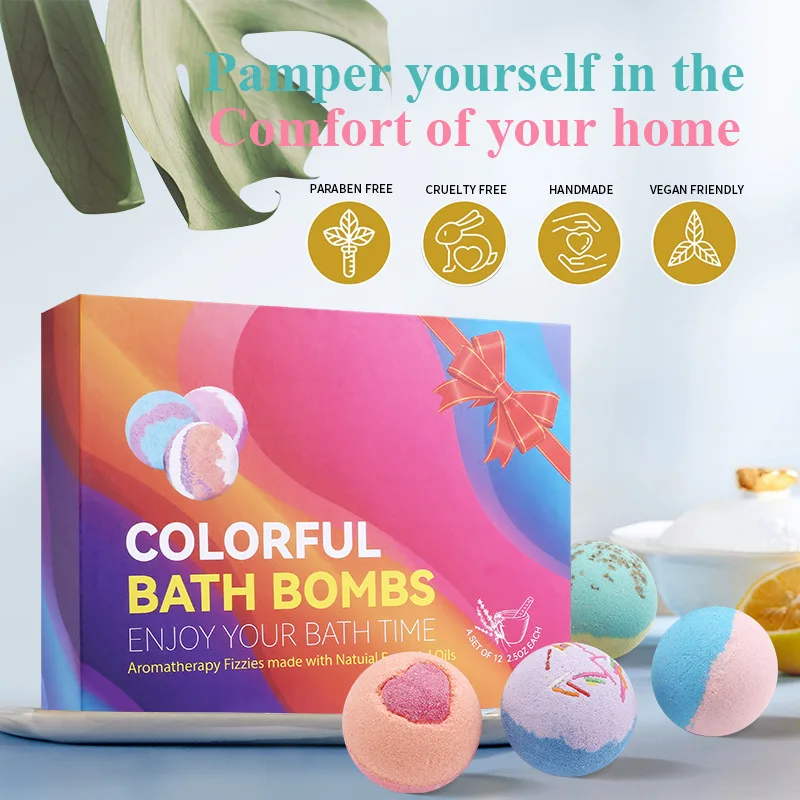 

Salt Colorful Bubble Essential Oil Fragrance Cleaning Children's Bathtub Bath Ball