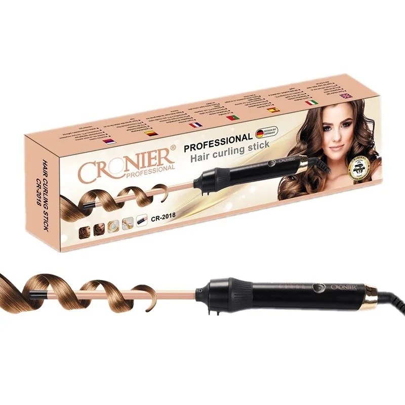 Max. 450 ℉ Professionelle Haar Curling Zange Elektrische Haar Curler Zauberstab Welle Curling Eisen Wellpappe Styler Werkzeug Salon 220-240V