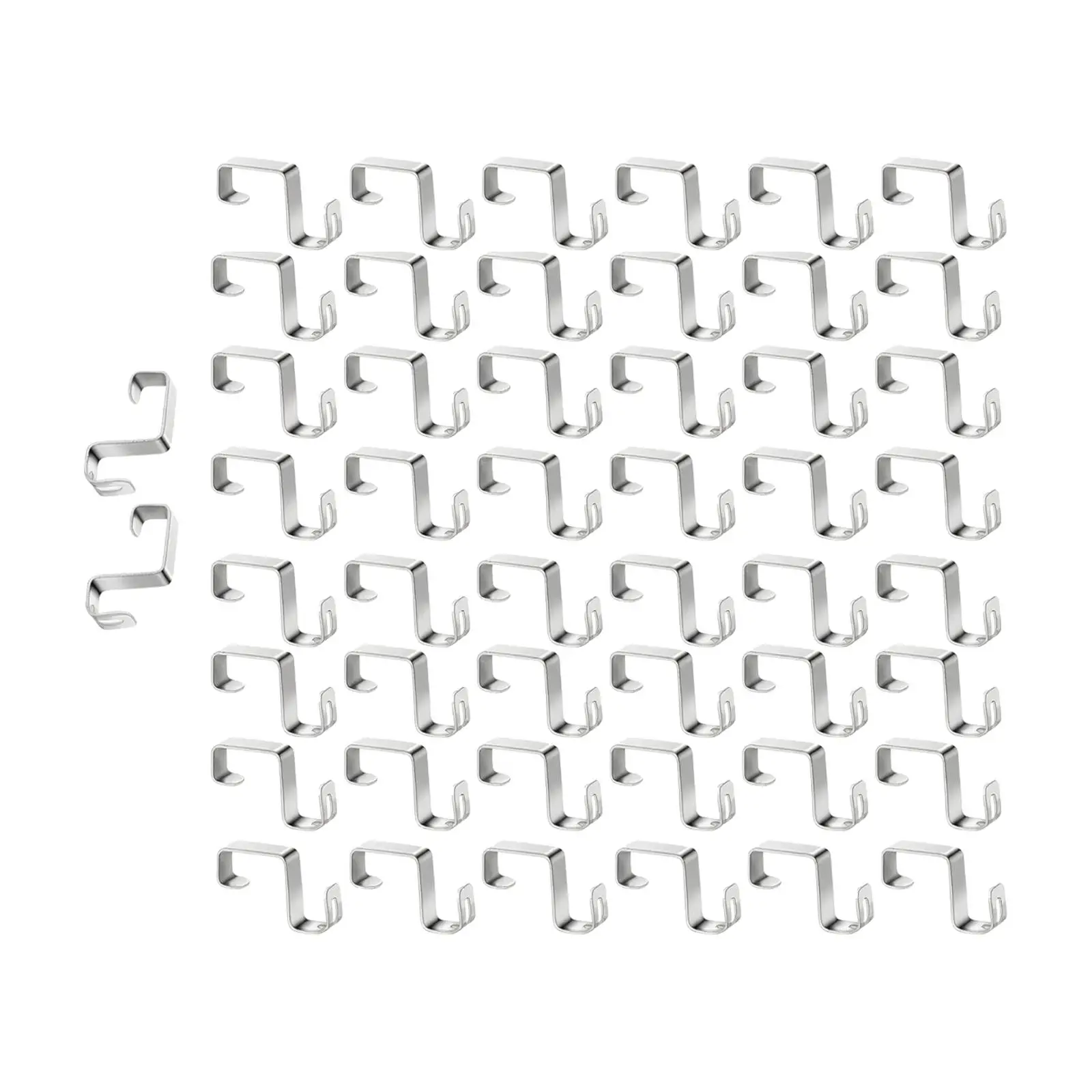 50 Pieces Aluminum Gutter Hook with String Light Holder Easy Installation Outdoor Light String Gutter Hook Weatherproof