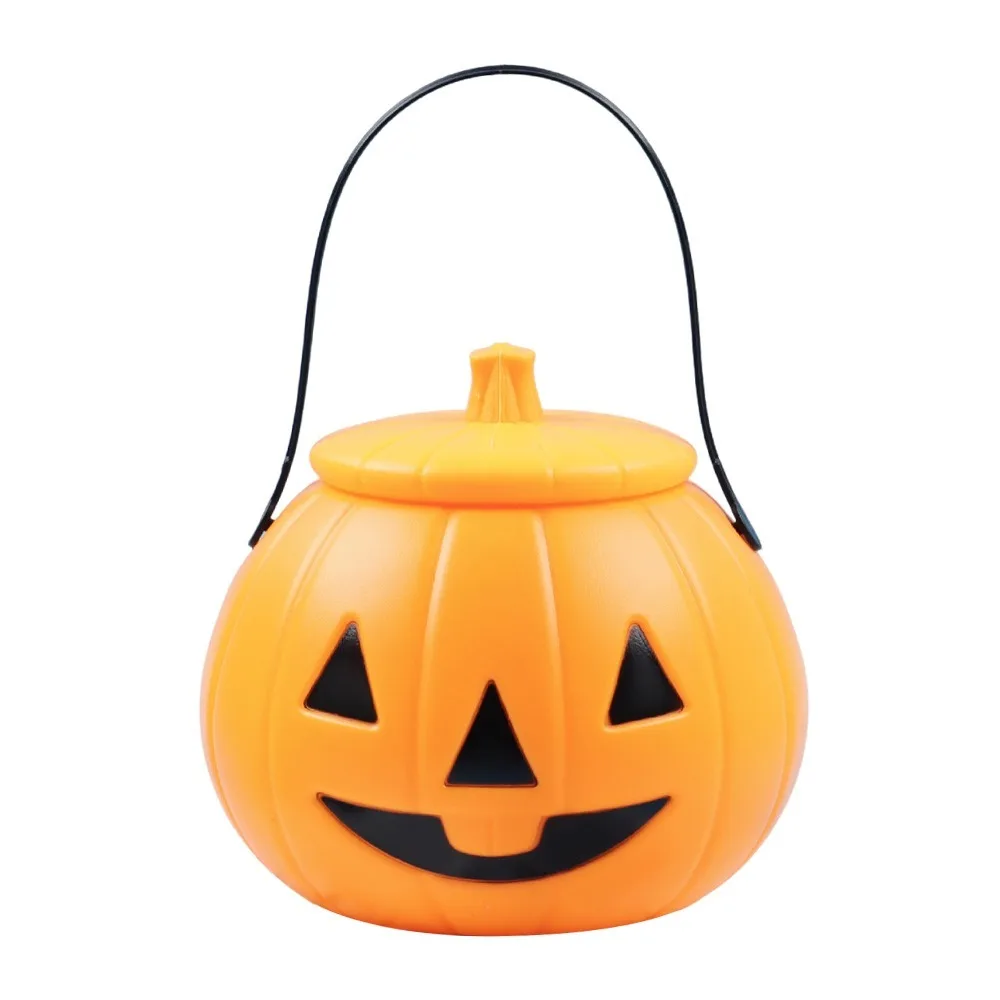 Ojo triangular de temporada, tarro de calabaza de Halloween, juguete portátil para vacaciones, linterna de calabaza Jack-O-Lantern, decoración de fiesta