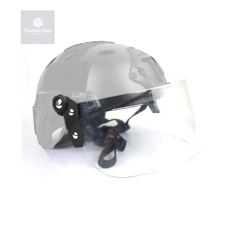 Tactical Transparent Windproof Lens Riot Mask Guide Helmet Fast Helmet Dedicated Tactical Airsoft Accesories Paintball