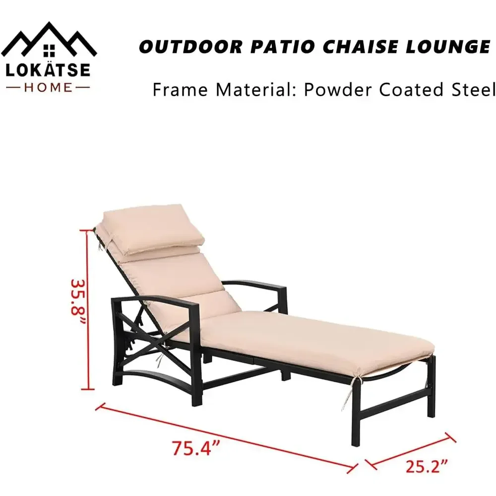 

Activity ProductPatio Chaise Lounge Chairs Set O 4 Outdoor Teslin Urniture Reclining Adjustable With Cushion And Sot Pillow Or P