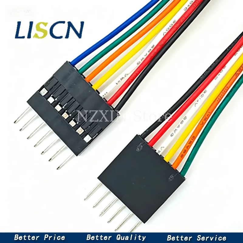 10PCS 2.54MM Dupont Line Male to Male + Female and Female to Female 1P2 3 4 5 6 8 9 10 12 Pin Dupont JUMPER CABLE WIRE FOR PCB