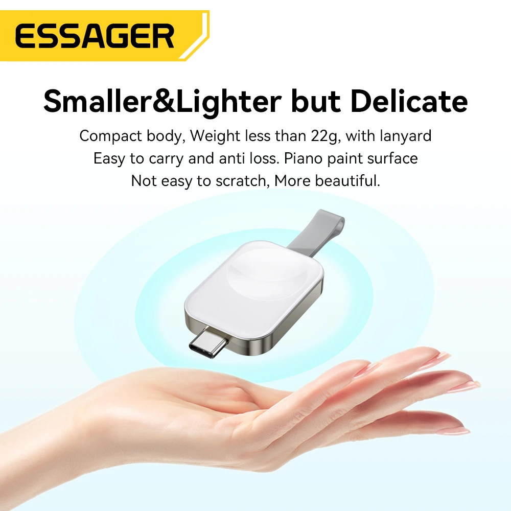 Essager Magsafe Charger For Apple Watch Series 8 7 6 5 4 Portable Magnetic Fast Wireless Charging Dock Station For Apple Watch