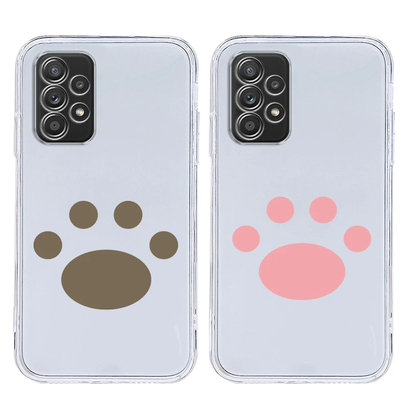 Cute Cat's Paw Fashion Case For Samsung A37 A57 A15 A13 A35 A55 A51 A71 A41 A05 A17 A23 A25 A33 A53 A73 5G A07 4G Cover
