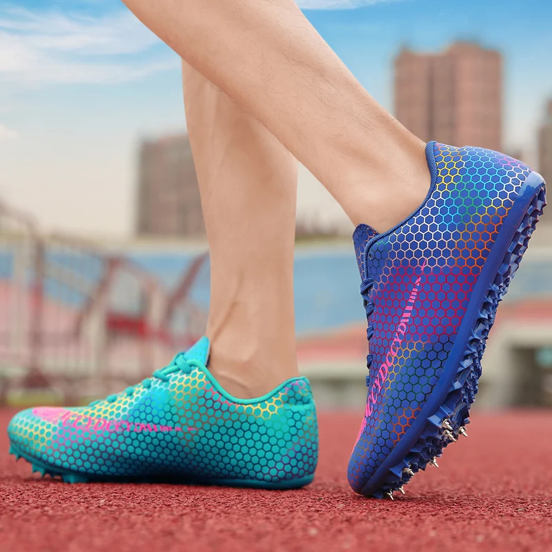 Professional Spikes Running Shoes for Men and Women, Track and Field Shoes, Training Sports Shoes, Student Competition Shoes