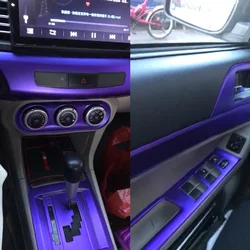 For Mitsubishi Lancer EX2009-2016 Interior Central Control Panel Door Handle Carbon Fiber Stickers Decals Car styling Accessorie