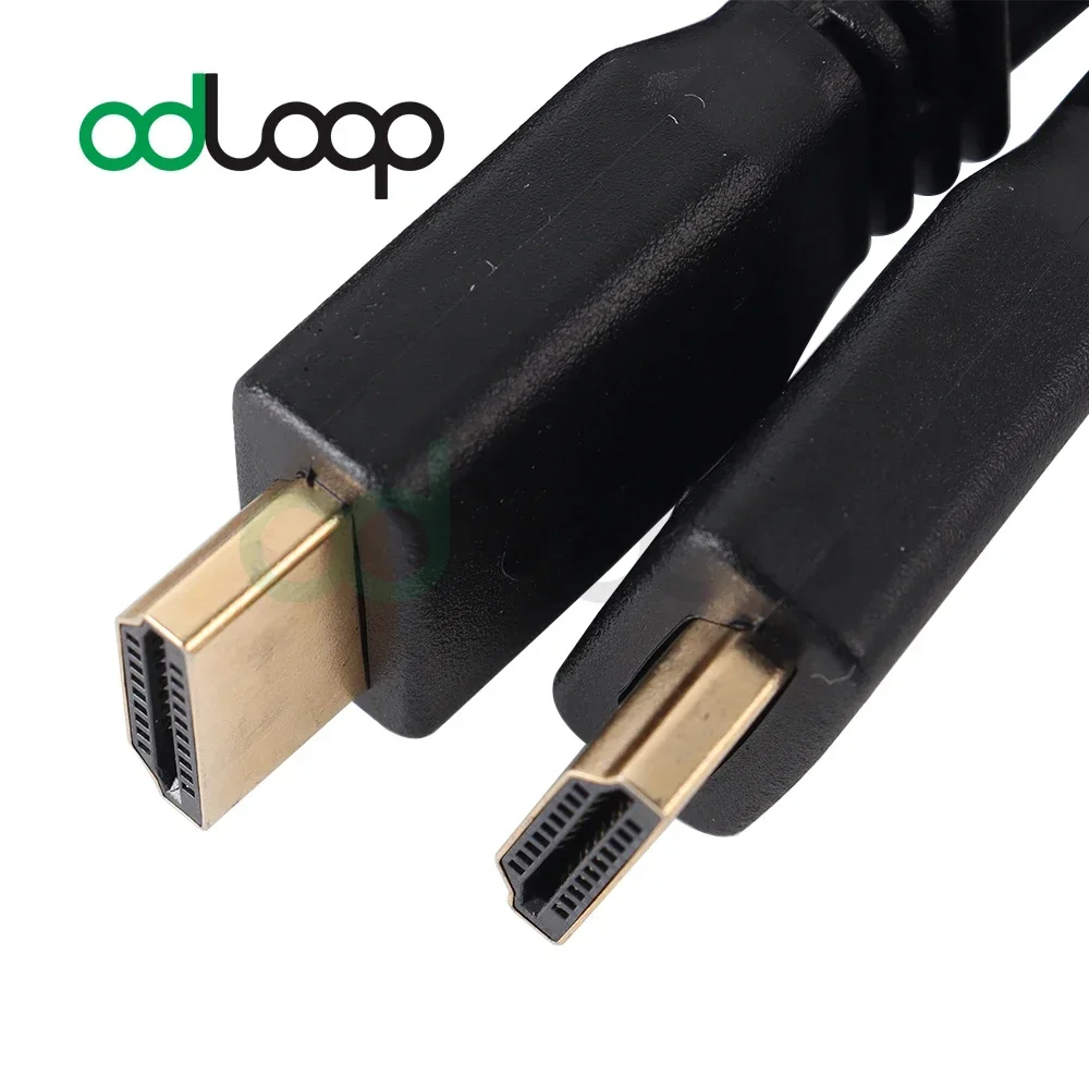 ODLOOP สาย HDMI ความเร็วสูงประเภท A ชายทอง 4K พร้อม Ethernet สําหรับจอภาพคอมพิวเตอร์แล็ปท็อป PC GAMING HD วิดีโอเสียง