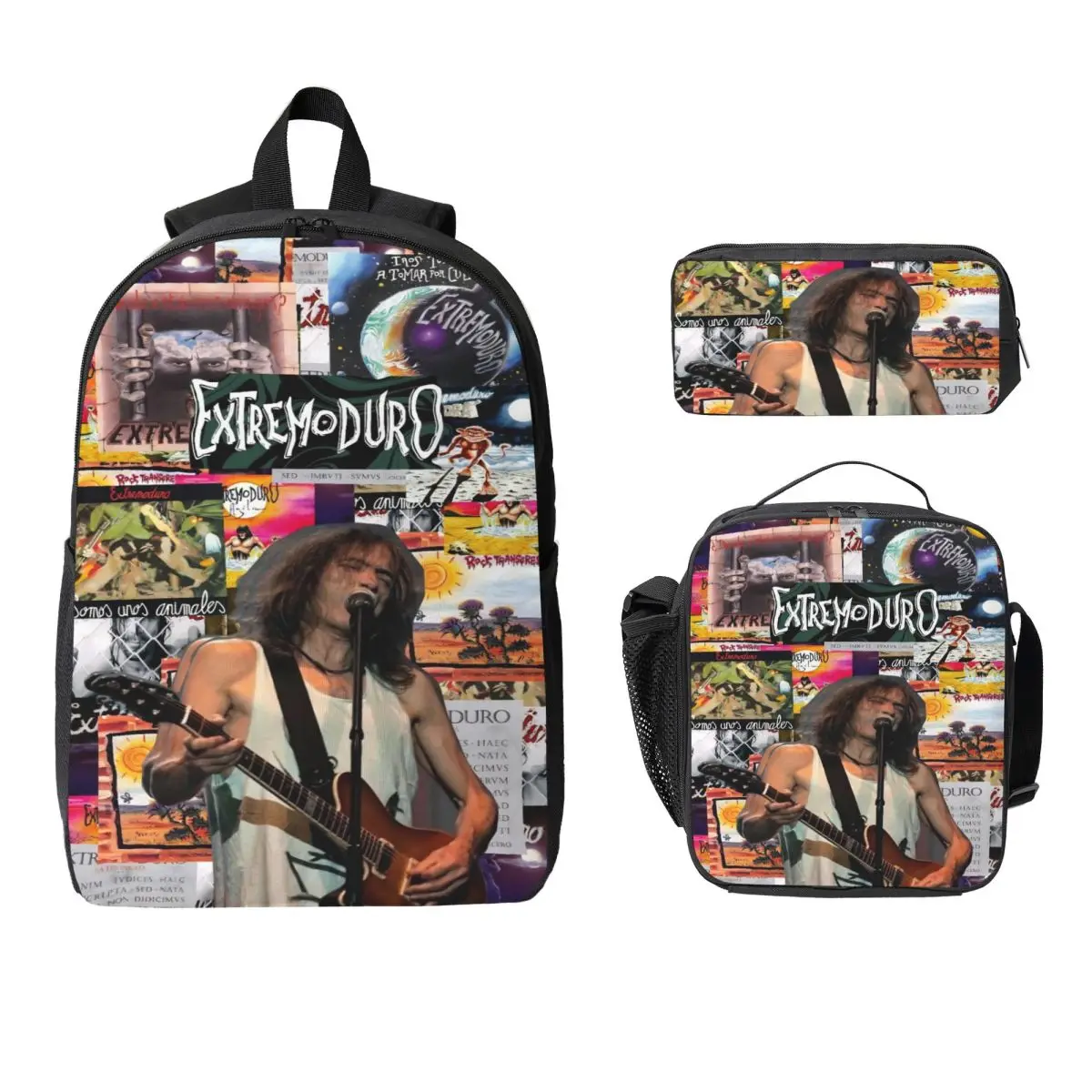 

Детский рюкзак Extremoduro Rock Band Tour, ланч-бокс, сумки для ручек для мальчиков и девочек, рюкзаки для дошкольников, легкий школьный рюкзак, набор книг