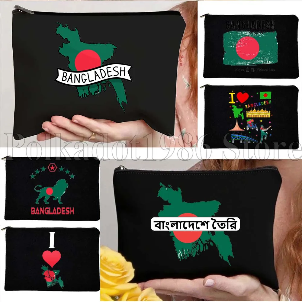 

Бангладеш Бангладеш Сердце Флаг страны Карта Подарки Холст Косметичка Дорожная Губная Помада Макияж Туалетная Сумка Пенал Сумка на молнии