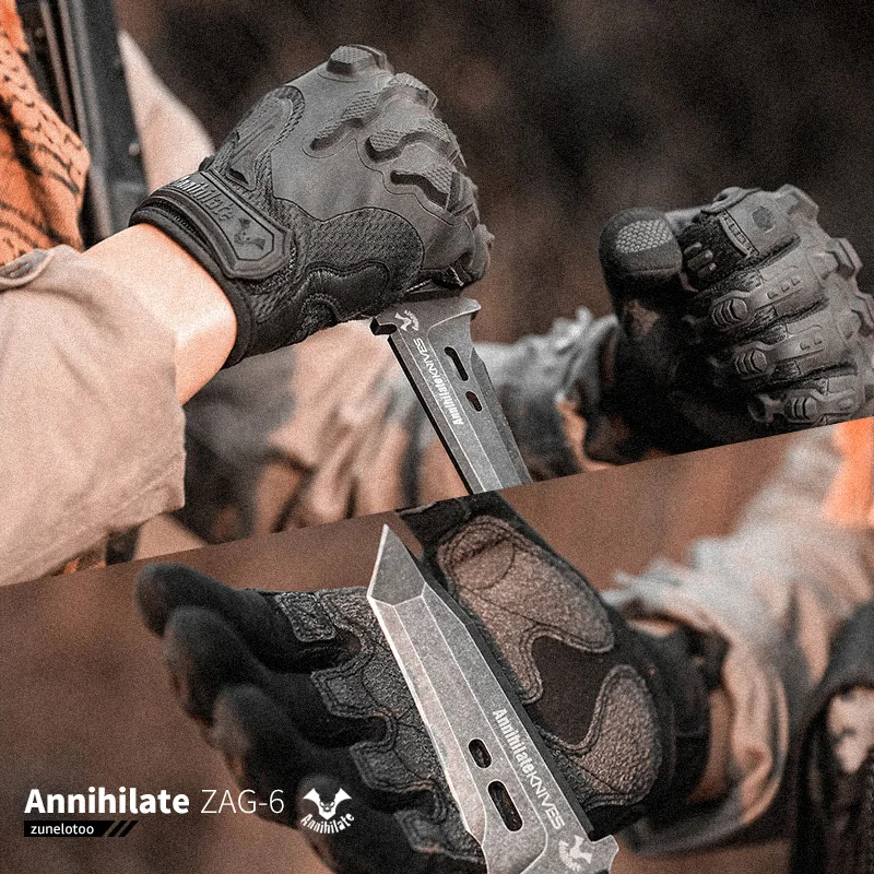 Zunelotoo Tactical Gloves - Half-finger Motorcycle Riding Gloves for Outdoor Use - Kevlar Reinforced - Cut and Slip Resistant