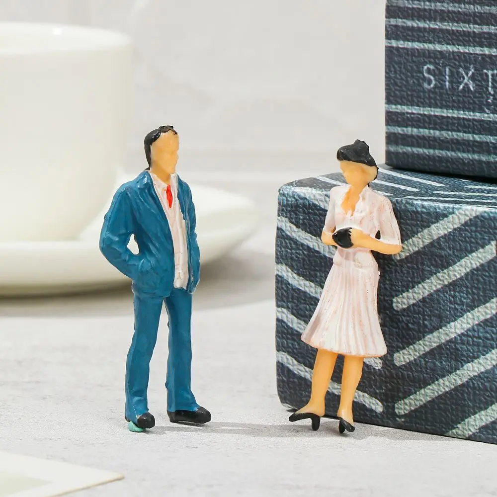 10/50pcs 1:25/1:30/1:300 Scale Model Building People Mixed Color Assorted Poses Figures Passengers Multistyles Standing People