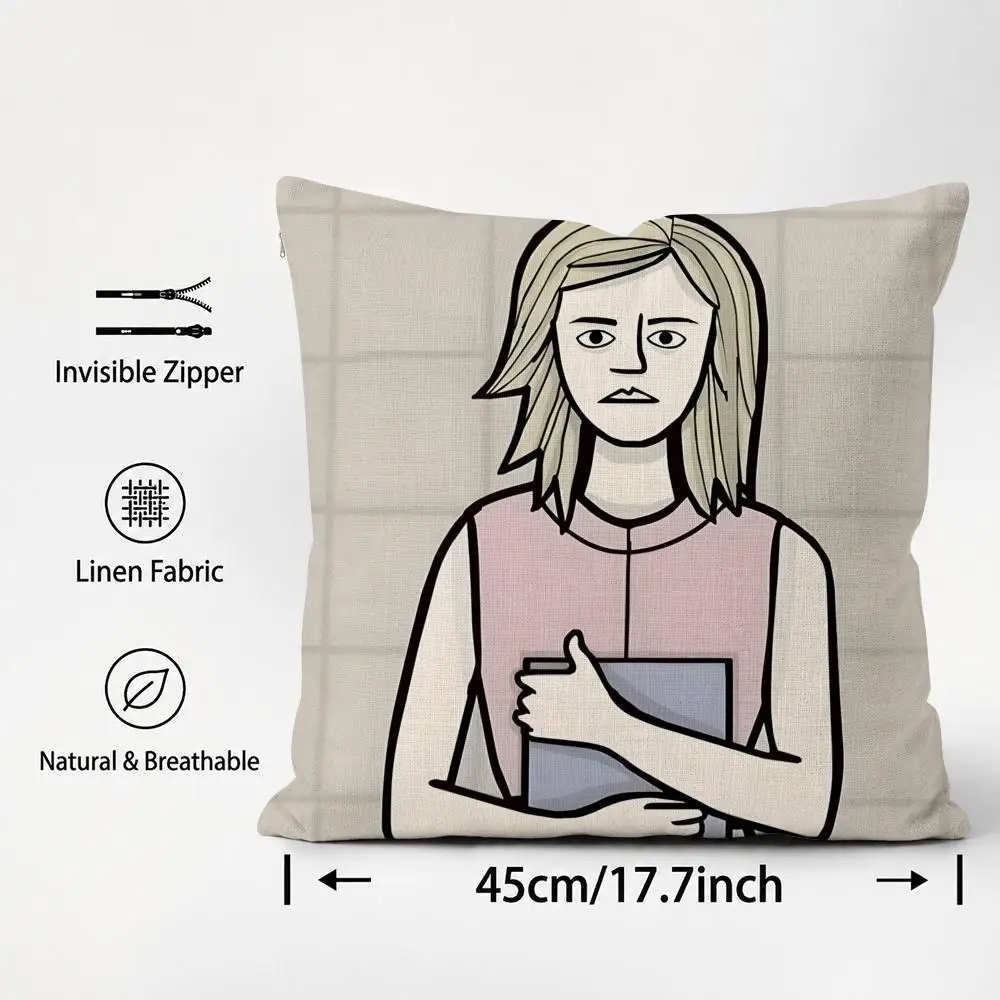 Game Rusty Lake Cushion Cover Cushion Covers Natural Linen Breathable Sofa Bedroom Decor Pillowcase