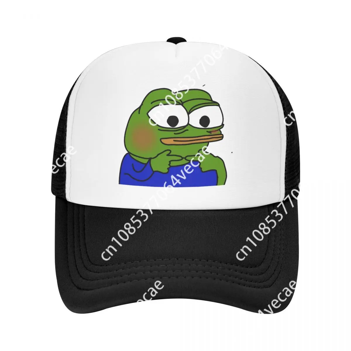 

Cool Pepe Sad Frog Meme Trucker Hat for Men Women Custom Adjustable Unisex Baseball Cap Outdoor Snapback Caps