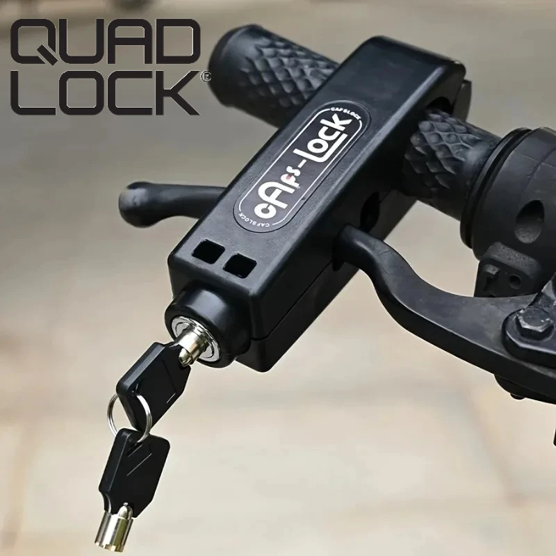 

QUAD LOCK Universal Electric Bicycle Brake Handlebar Lock Portable Prevent Theft Handlebar Lock of Scooters and Motorcycles