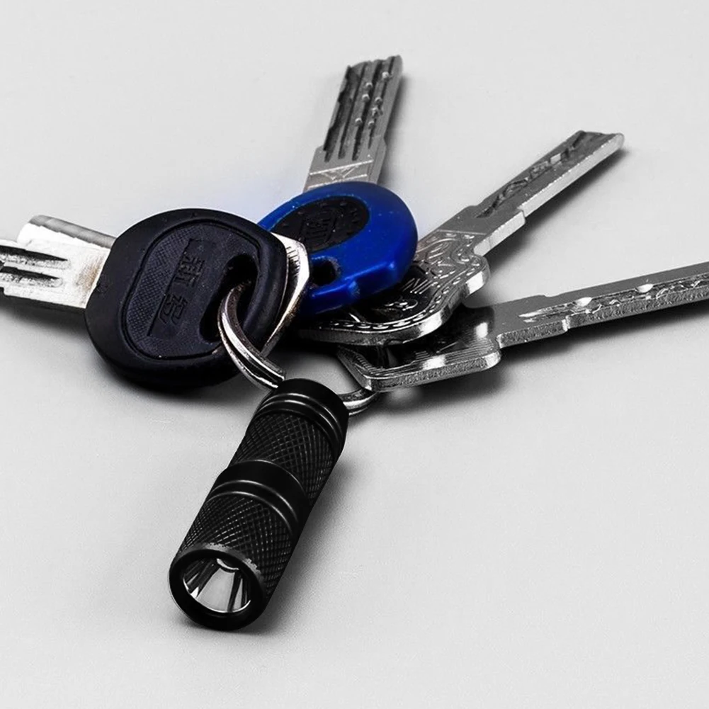 Mini LED Flashlight USB Rechargeable Keychains Torch Light Pocket Light Portable Waterproof Lamp for Camping