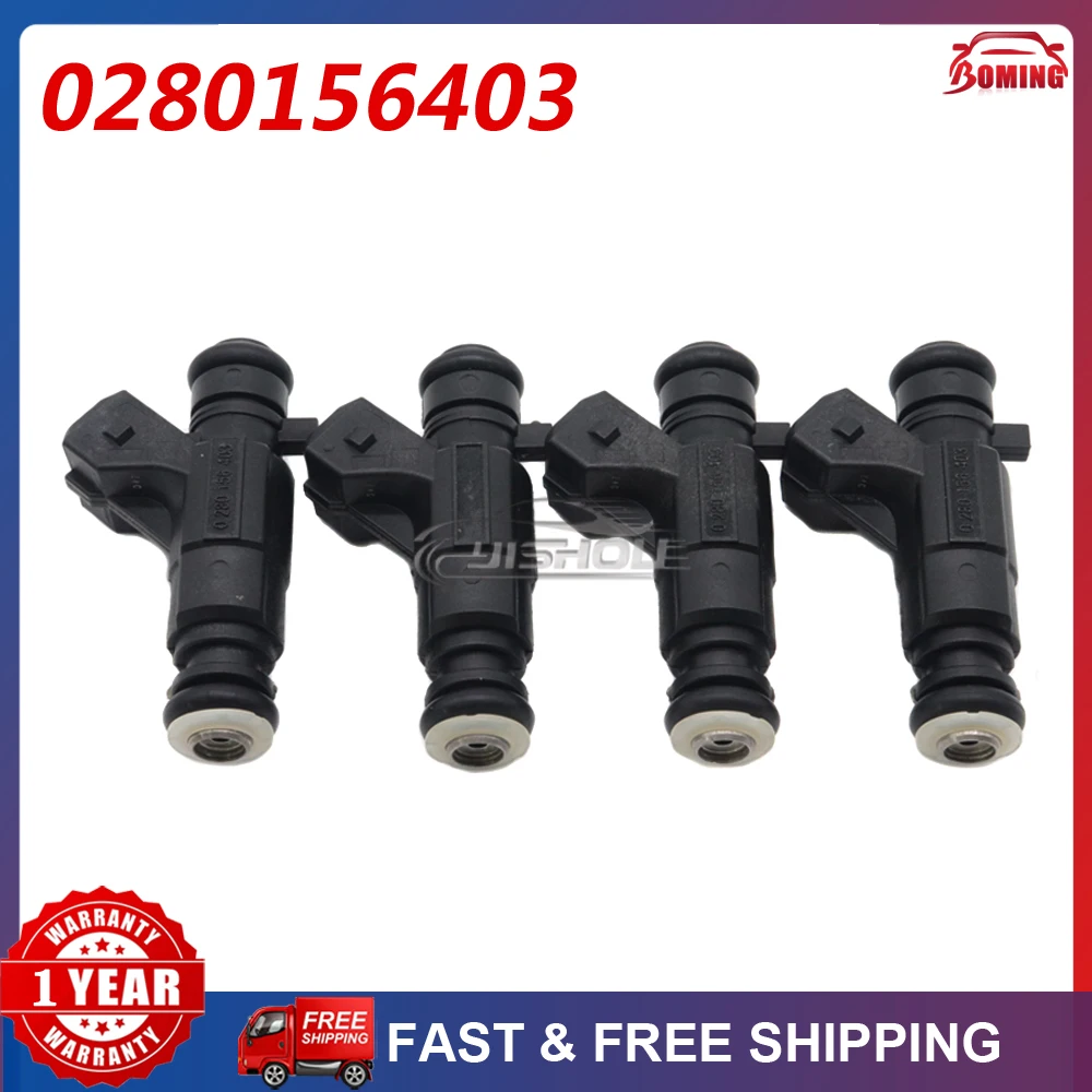 4PCS New Car Fuel Injectors 0280156403 Fits For Volkswagen GOLF POLO FOX VOYAGE SAVEIRO 032906031R