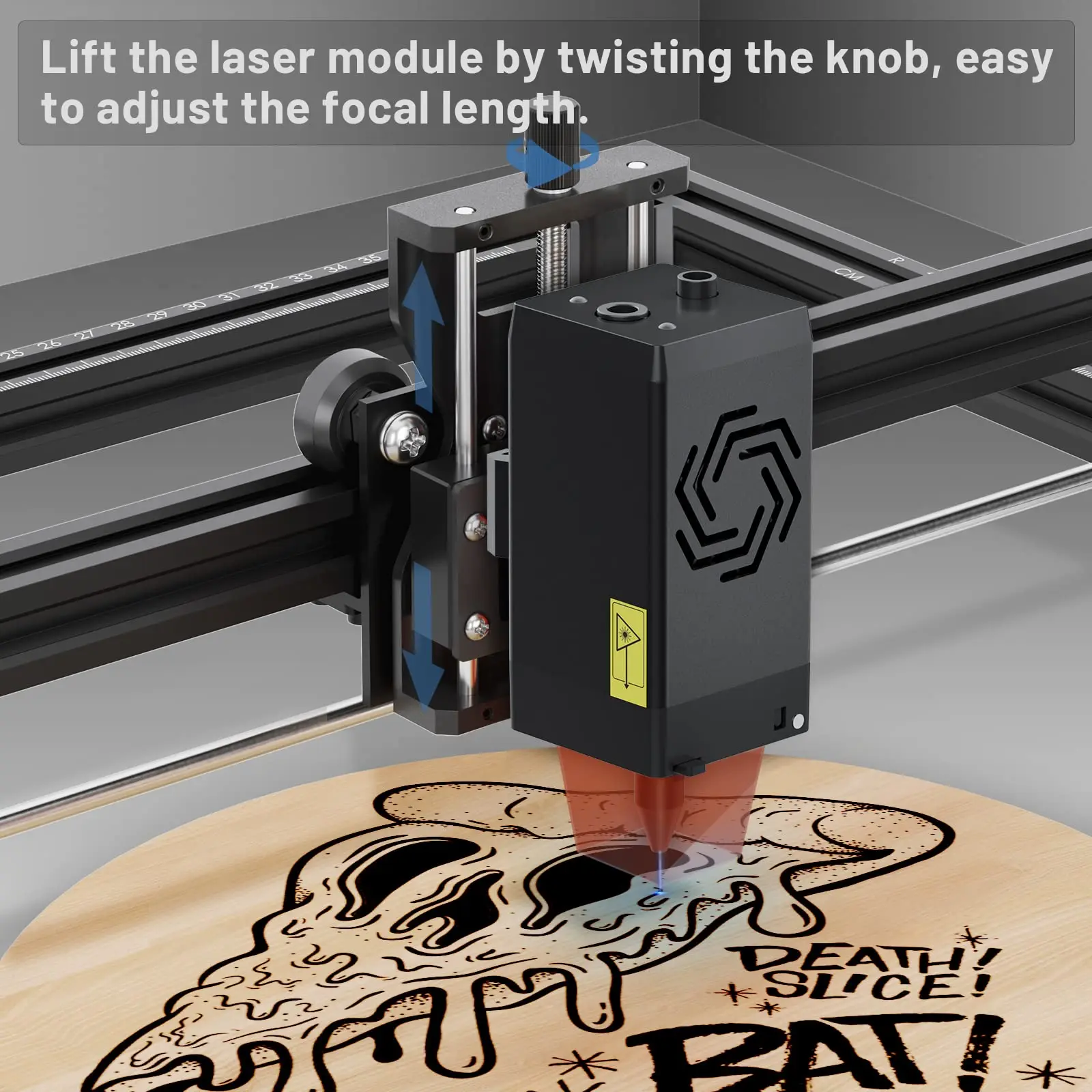 Ortur Z Axis Lifter Regolazione messa a fuoco CNC compatibile con Ortur Laser Master 3 OLM2PRO S2 Series OLM2 S2 Series Aufero Engraver