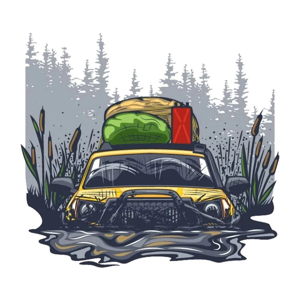 Hаклейка на авто 4x4  внедорожник  Off Road Decals, Waterproof Vinyl Stickers for Car, Laptop,Trucks, Wall and Glass Surface