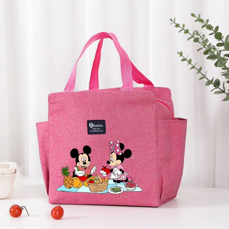 Disney Mickey Mouse portabevande portatile per il pranzo borsa termica borsa termica per alimenti borsa termica per alimenti borsa per contenitori