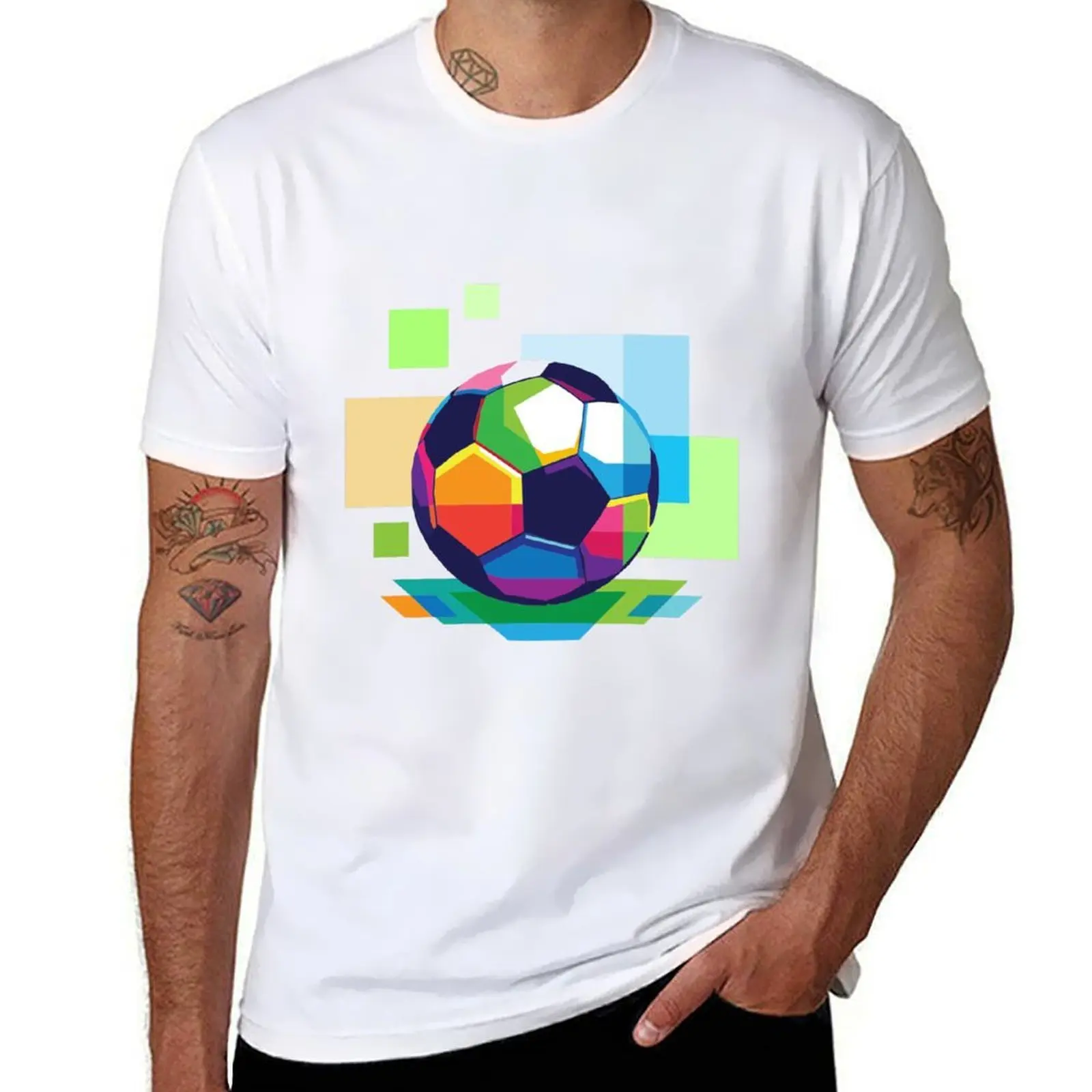 

Decorative Soccer Ball T-Shirt man t shirt designer t shirt man casual T-Shirt