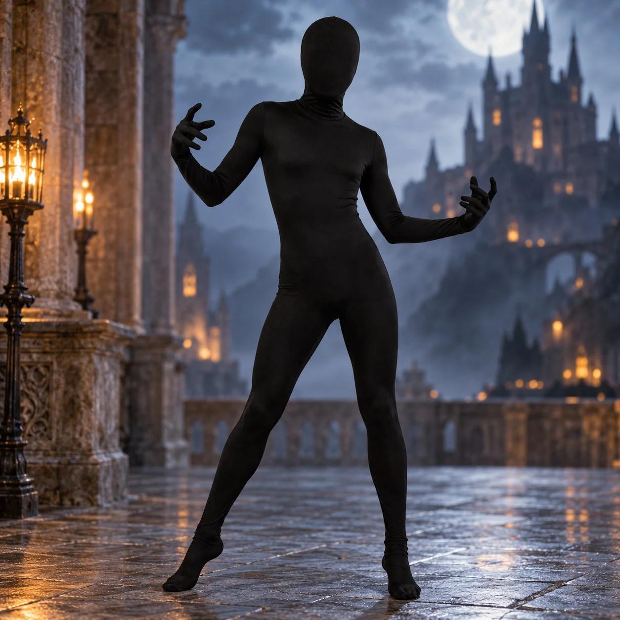 Halloween Costume Full Body Suit Set with Western Fantasy Theme Full Coverage Disguise Suit for Men and Women Autumn Wear