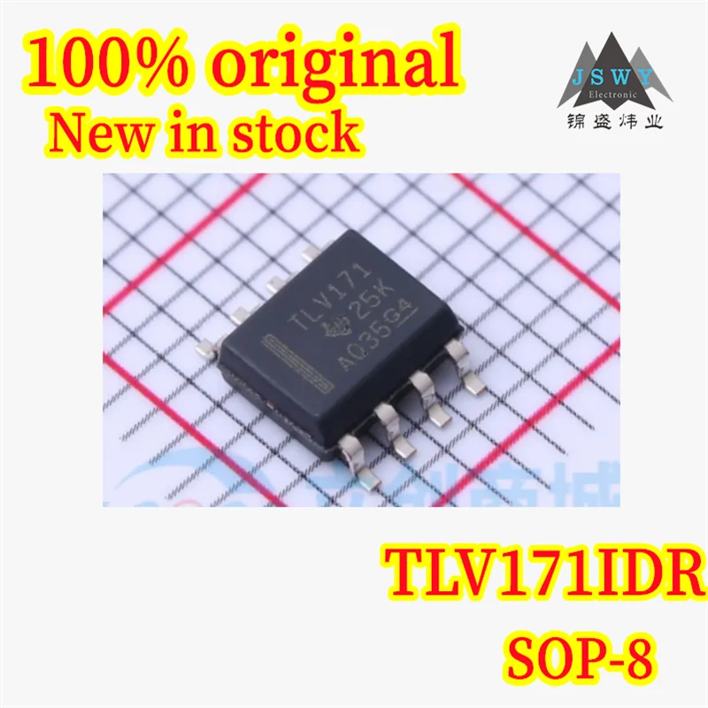 

(10/50pcs) TLV171IDR TLV171 SOP-8 high precision low power single channel operational amplifier chip 100% authentic original new