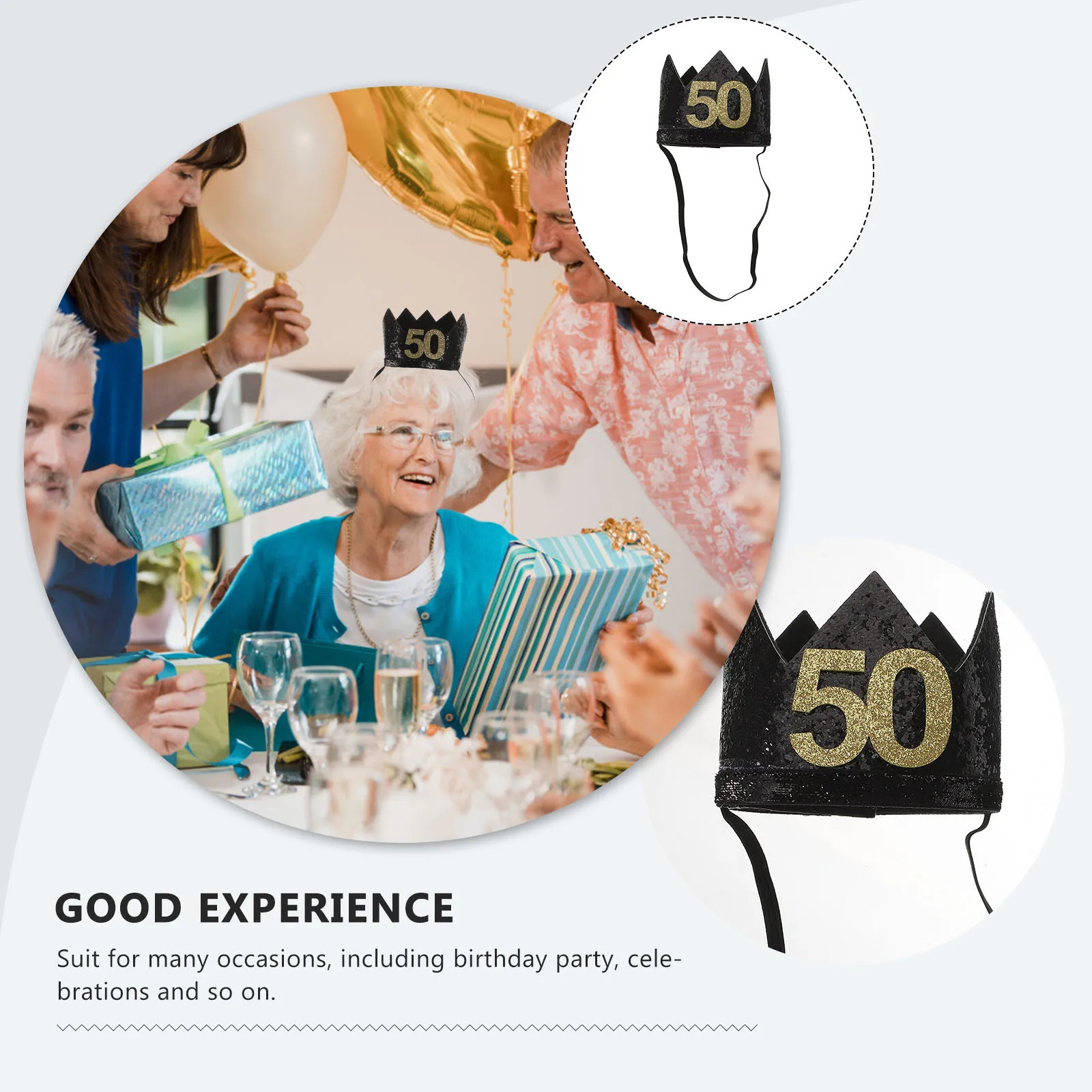 قطعة واحدة من قبعة عيد الميلاد، تاج حفلة رائع لتزيين حفلات أعياد الميلاد، أغطية رأس جميلة، دعائم تصوير للاحتفال الفريد