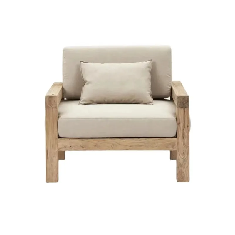 

Китайский антикварный переработанный твердый деревянный прочный и удобный повседневный диван-кресло для отдыха со спинкой