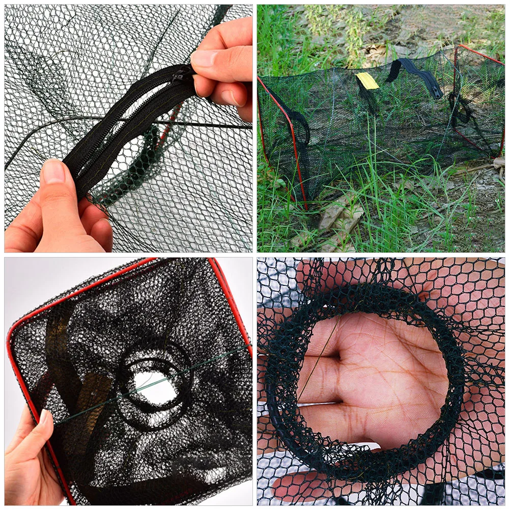 

3Pcs Crawfish Trap Folding Lobster Net for Shrimp Crab Fish Heavy Duty Portable Outdoor Fishing Cast Net with Strong Mesh