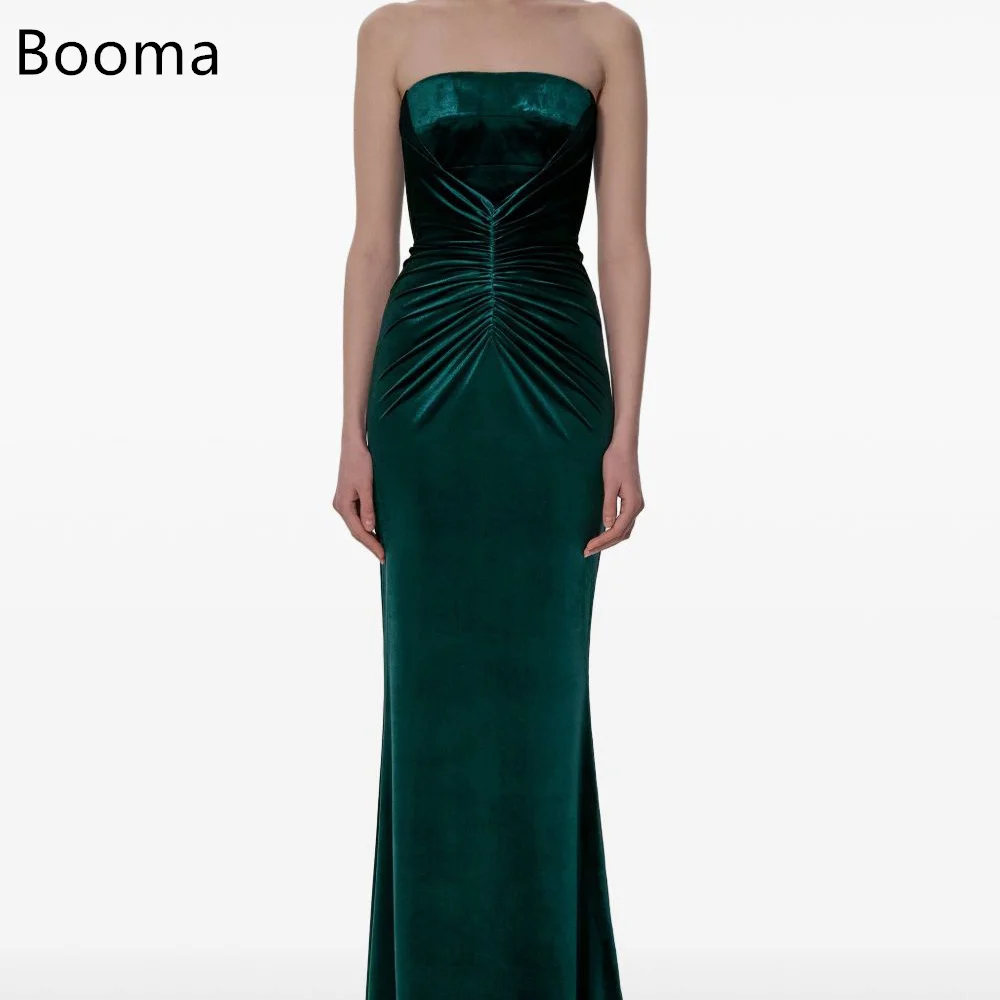 

Booma элегантное плиссированное платье русалки без бретелек вечерние платья для женщин простое платье для выпускного вечера без рукавов на заказ