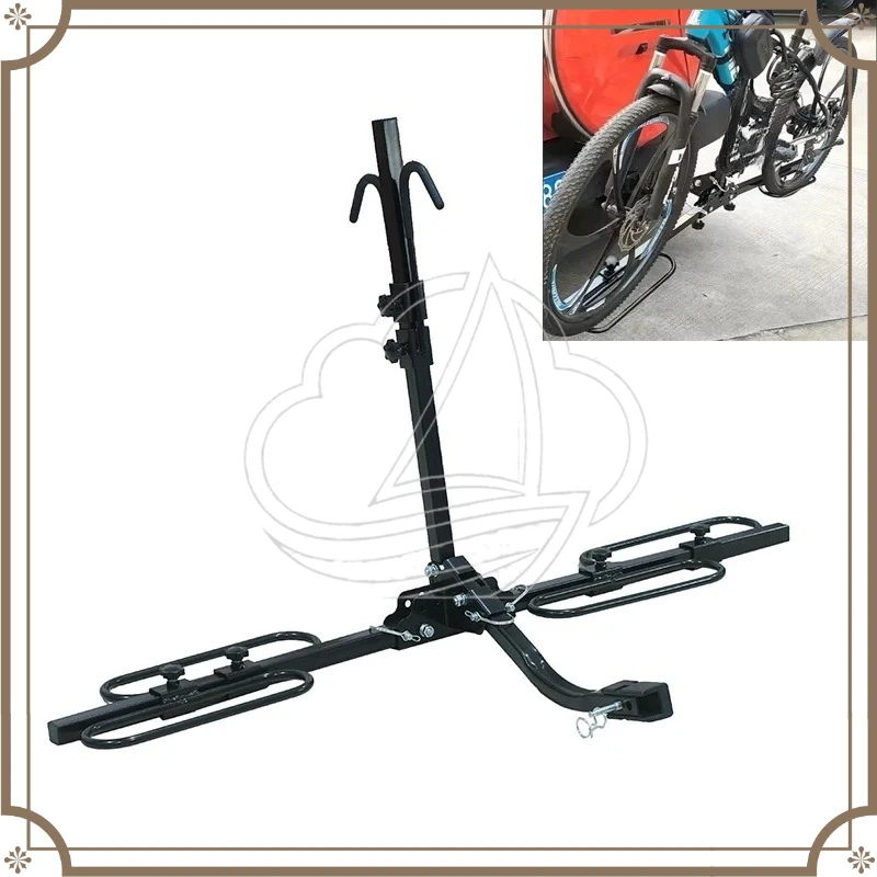 Universal Car Rear Mount Bicycle Rack Foldable Portable Suspension Bike Trailer Support