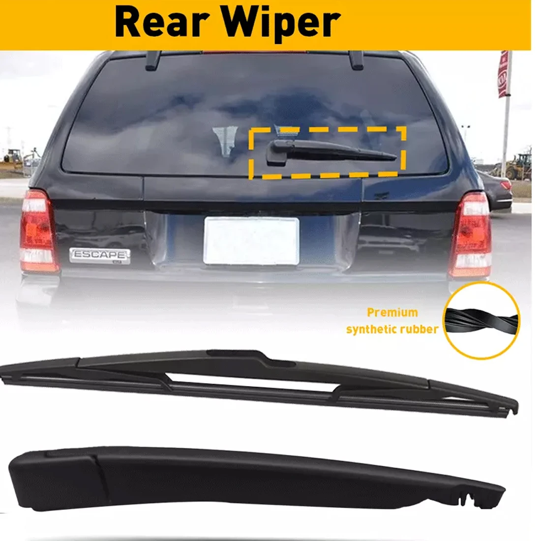 Rear Wiper Arm Set Fit 2008-2012 Ford Escape with Blade Mercury Marin 8L8Z17526C