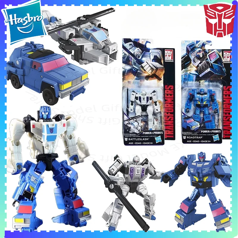 

Hasbro Transformed toys Power of The Prims Battleslash & Roadtrap Legends Class Figure of Original Action Model Toy Gift Collec