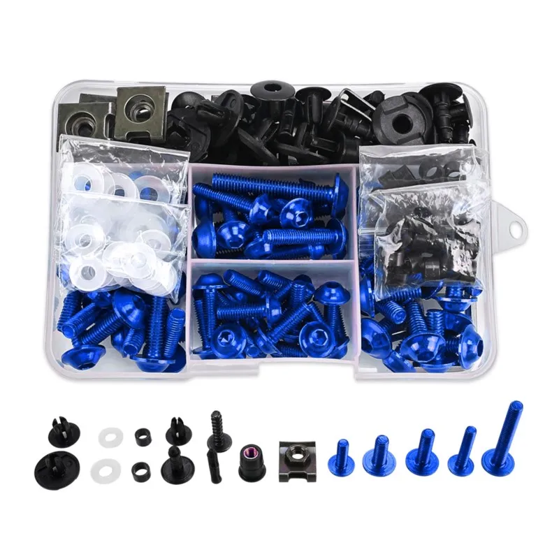 A Set M6 M5 Fairing Bolts Kit Bodywork Fasteners Screws Nut FOR YAMAHA XT1200Z XT1200ZE XT225 XT250 XT250X XT600 XT600E XT600Z